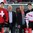 ZUG, SWITZERLAND - APRIL 18: Switzerland's Calvin Thurkauf #18 and Canada's Matt Barzal #14 were named Players of the Game for their respective teams during preliminary round action at the 2015 IIHF Ice Hockey U18 World Championship. (Photo by Francois Laplante/HHOF-IIHF Images)
